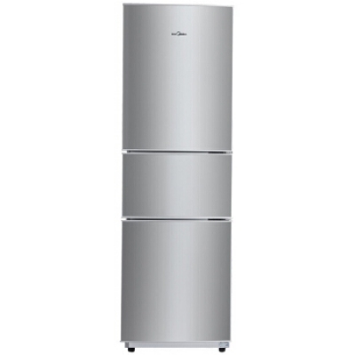 美的(Midea)206升 時尚三門三溫冰箱 日耗電0.49度 HIPS環(huán)保內(nèi)膽 閃白銀 BCD-206TM(E)