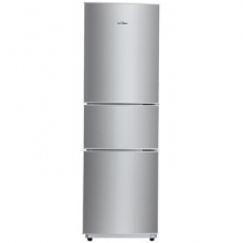 美的(Midea)206升 時尚三門三溫冰箱 日耗電0.49度 HIPS環保內膽 閃白銀 BCD-206TM(E)